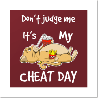 Cheat day cat Posters and Art